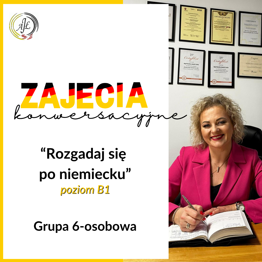Zajęcia grupowe "Rozgadaj się po niemiecku!" poziom B1 1 poziom-b1